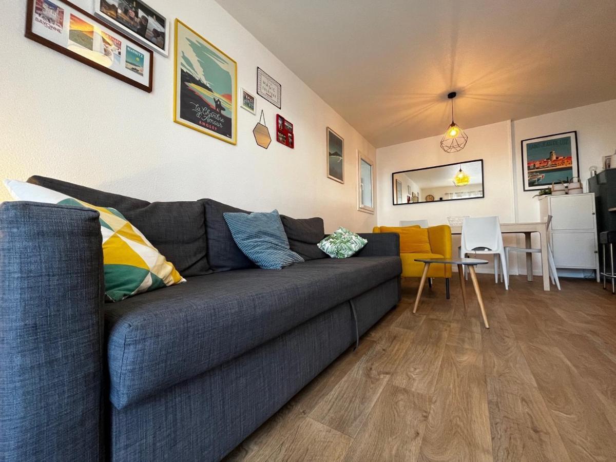 Bel Appartement T3 Avec Jardin, Piscine Et Parking, Proche Plage A Hendaye - Fr-1-239-739 외부 사진